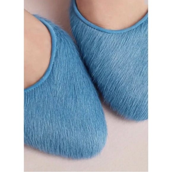 Carmen Salas Anthropologie Blue Slingback Pumps - Picture 3 of 8